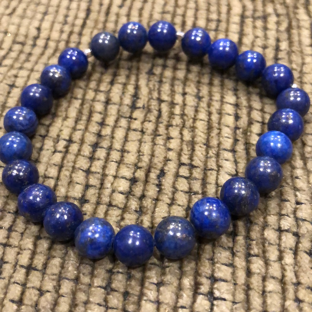 Blue Beaded Bracelet 416